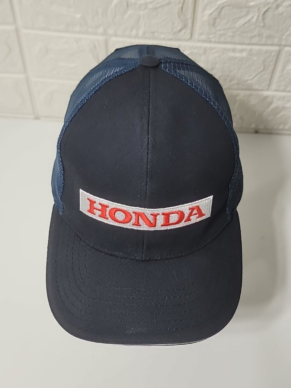 Honda plant employee workwear snapback mesh hat Safety 24/7 blue Work cap